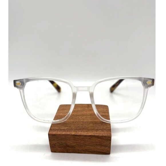Reading Assist Glasses +2.50 Clear Oversize Frame Tortoise Shell Arms Unisex - Picture 1 of 6